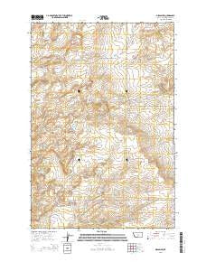Gibson SW Montana Current topographic map, 1:24000 scale, 7.5 X 7.5 Minute, Year 2014