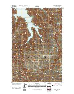 Gilbert Creek Montana Historical topographic map, 1:24000 scale, 7.5 X 7.5 Minute, Year 2011