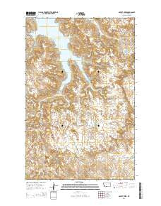 Gilbert Creek Montana Current topographic map, 1:24000 scale, 7.5 X 7.5 Minute, Year 2014