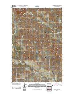Gilbert Creek SE Montana Historical topographic map, 1:24000 scale, 7.5 X 7.5 Minute, Year 2011