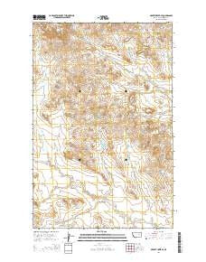 Gilbert Creek SE Montana Current topographic map, 1:24000 scale, 7.5 X 7.5 Minute, Year 2014