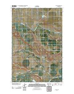 Gilman Montana Historical topographic map, 1:24000 scale, 7.5 X 7.5 Minute, Year 2011