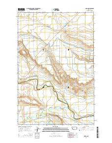 Gilman Montana Current topographic map, 1:24000 scale, 7.5 X 7.5 Minute, Year 2014