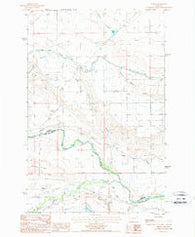 Gilman Montana Historical topographic map, 1:24000 scale, 7.5 X 7.5 Minute, Year 1987