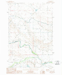 Gilman Montana Historical topographic map, 1:24000 scale, 7.5 X 7.5 Minute, Year 1987