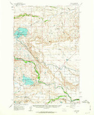 Gilman Montana Historical topographic map, 1:62500 scale, 15 X 15 Minute, Year 1960