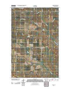 Girard Montana Historical topographic map, 1:24000 scale, 7.5 X 7.5 Minute, Year 2011