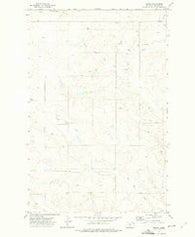 Girard Montana Historical topographic map, 1:24000 scale, 7.5 X 7.5 Minute, Year 1972