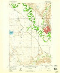 Glasgow Montana Historical topographic map, 1:24000 scale, 7.5 X 7.5 Minute, Year 1958