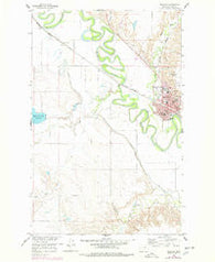 Glasgow Montana Historical topographic map, 1:24000 scale, 7.5 X 7.5 Minute, Year 1958