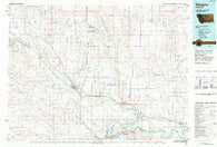 Glasgow Montana Historical topographic map, 1:100000 scale, 30 X 60 Minute, Year 1984