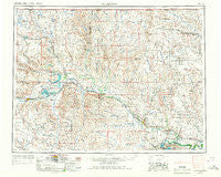 Glasgow Montana Historical topographic map, 1:250000 scale, 1 X 2 Degree, Year 1954