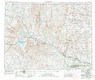 Glasgow Montana Historical topographic map, 1:250000 scale, 1 X 2 Degree, Year 1954