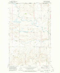 Glass Hill Montana Historical topographic map, 1:24000 scale, 7.5 X 7.5 Minute, Year 1973
