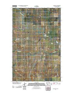 Glass Hill Montana Historical topographic map, 1:24000 scale, 7.5 X 7.5 Minute, Year 2011