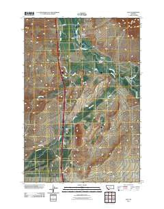 Glen Montana Historical topographic map, 1:24000 scale, 7.5 X 7.5 Minute, Year 2011