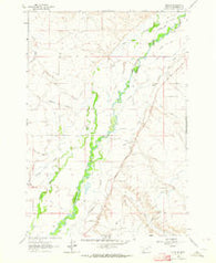 Glen SE Montana Historical topographic map, 1:24000 scale, 7.5 X 7.5 Minute, Year 1961