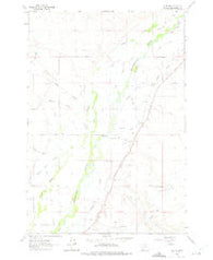 Glen SE Montana Historical topographic map, 1:24000 scale, 7.5 X 7.5 Minute, Year 1961