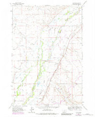 Glen SE Montana Historical topographic map, 1:24000 scale, 7.5 X 7.5 Minute, Year 1961