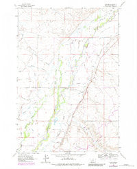 Glen SE Montana Historical topographic map, 1:24000 scale, 7.5 X 7.5 Minute, Year 1961