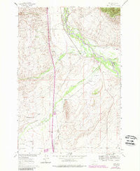 Glen Montana Historical topographic map, 1:24000 scale, 7.5 X 7.5 Minute, Year 1960