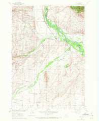 Glen Montana Historical topographic map, 1:24000 scale, 7.5 X 7.5 Minute, Year 1960