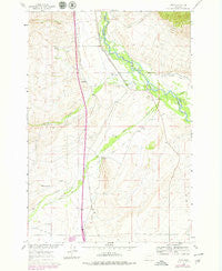 Glen Montana Historical topographic map, 1:24000 scale, 7.5 X 7.5 Minute, Year 1960