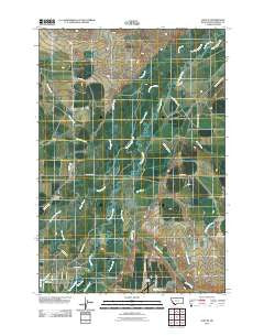 Glen SE Montana Historical topographic map, 1:24000 scale, 7.5 X 7.5 Minute, Year 2011
