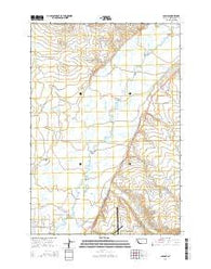 Glen SE Montana Current topographic map, 1:24000 scale, 7.5 X 7.5 Minute, Year 2014
