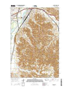 Glendive Montana Current topographic map, 1:24000 scale, 7.5 X 7.5 Minute, Year 2014