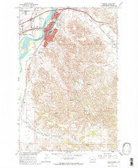 Glendive Montana Historical topographic map, 1:24000 scale, 7.5 X 7.5 Minute, Year 1967