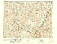 Glendive Montana Historical topographic map, 1:250000 scale, 1 X 2 Degree, Year 1958
