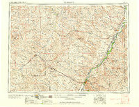 Glendive Montana Historical topographic map, 1:250000 scale, 1 X 2 Degree, Year 1958