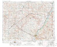 Glendive Montana Historical topographic map, 1:250000 scale, 1 X 2 Degree, Year 1954