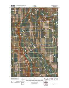 Glengarry Montana Historical topographic map, 1:24000 scale, 7.5 X 7.5 Minute, Year 2011