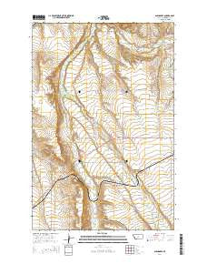 Glengarry Montana Current topographic map, 1:24000 scale, 7.5 X 7.5 Minute, Year 2014
