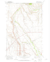 Glengarry Montana Historical topographic map, 1:24000 scale, 7.5 X 7.5 Minute, Year 1970