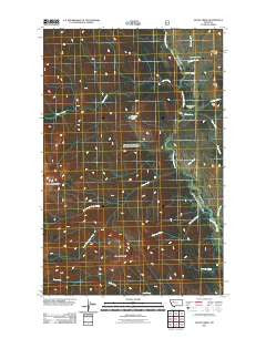 Glenn Creek Montana Historical topographic map, 1:24000 scale, 7.5 X 7.5 Minute, Year 2011