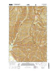 Goat Peak Montana Current topographic map, 1:24000 scale, 7.5 X 7.5 Minute, Year 2014