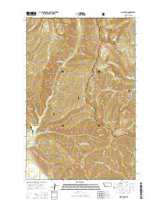 Goat Peak Montana Current topographic map, 1:24000 scale, 7.5 X 7.5 Minute, Year 2014