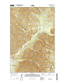 Gold Creek Montana Current topographic map, 1:24000 scale, 7.5 X 7.5 Minute, Year 2014