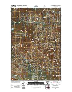 Gold Creek Peak Montana Historical topographic map, 1:24000 scale, 7.5 X 7.5 Minute, Year 2011