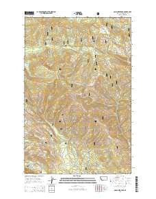 Gold Creek Peak Montana Current topographic map, 1:24000 scale, 7.5 X 7.5 Minute, Year 2014