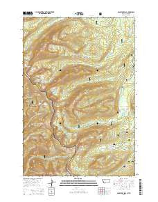 Goldstone Pass Montana Current topographic map, 1:24000 scale, 7.5 X 7.5 Minute, Year 2014