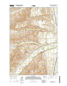 Good Luck Creek Montana Current topographic map, 1:24000 scale, 7.5 X 7.5 Minute, Year 2014