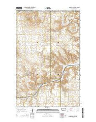 Goodale Coulee Montana Current topographic map, 1:24000 scale, 7.5 X 7.5 Minute, Year 2014