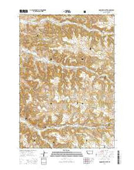 Goodspeed Butte Montana Current topographic map, 1:24000 scale, 7.5 X 7.5 Minute, Year 2014