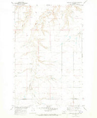 Goose Bill Butte NW Montana Historical topographic map, 1:24000 scale, 7.5 X 7.5 Minute, Year 1970