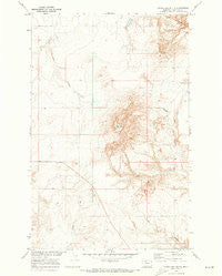 Goose Bill Butte Montana Historical topographic map, 1:24000 scale, 7.5 X 7.5 Minute, Year 1970