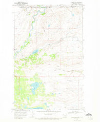 Goose Lake Montana Historical topographic map, 1:24000 scale, 7.5 X 7.5 Minute, Year 1968